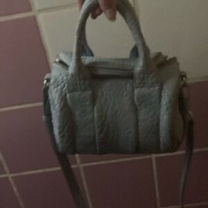 Alexander Wang Gray Mini Bag with Textured Design